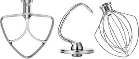Kainardb1 Brand Fk3pcs-a1 Stainless Steel Stand Mixer Attachments 3-piece For Kitchenaid 4.5-5 Quart Tilt