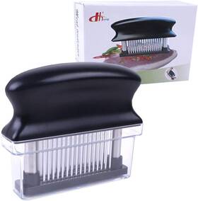 Gameriend1 Brand Lzonstk Meat Tenderizer With 48 Stainless Steel Ultra Sharp Needle Blades Heavy Duty
