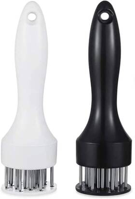 Brand Nescope 755419100659 Meat Tenderizer Tool With Ultra Sharp Stainless Steel Needle White/black