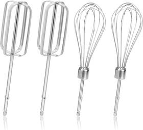 07184 Brand Nqeuepn 4pcs Hand Mixer Beaters Attachments Set 2 Styles Stainless Steel Handheld