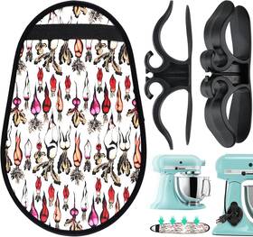 Kamcs02 Brand Vecegere Upgraded Sliding Mat For Kitchenaid Stand Mixer With Large Carrot Pattern