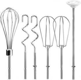 Khm3-khm9 Brand Virelec Hand Mixer Attachments 6 Pcs Replacement Set With Beaters Dough Hooks