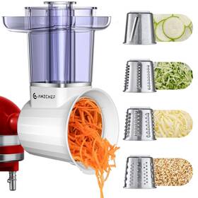 Branded Dt-8-a Slicer And Shredder Attachment For Kitchen Aid Stand Mixers Regular White
