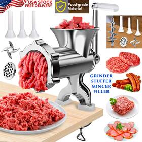 Vds-fnd-d1 Branded Heavy Duty Manual Meat Grinder Mincer Stuffer Sausage Pasta Filler Kitchen Maker