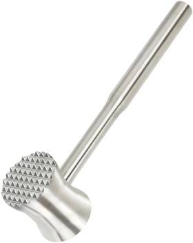 Mtd02 Brigii Meat Tenderizer Tool 304 Stainless Steel Mallet 0.8lb Heavy