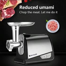 Thmgk500a Brodark Meat Grinder Electric Heavy Duty Stainless Steel Mincer &3 Grinding Plates
