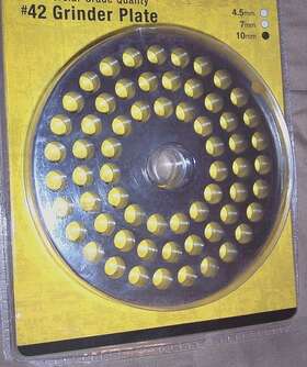 21-05-0503 Cabelas #42 Grinder Plate Commercial Grade Universal Stainless Steel 10mm
