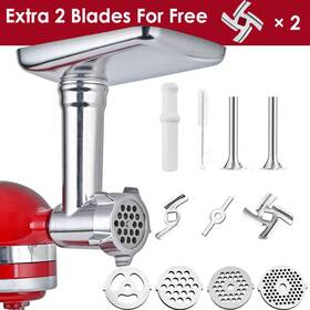 Kajrt2b Cayomen Kitchenaid Metal Meat Grinder Attachment For Stand Mixers - Mincer Tool