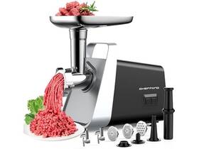 Cheffano Life 730688660509 Meat Mincer Heavy Duty For Home Kitchen Use Black