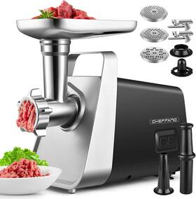 Mga097 Cheffano Maquina Para Moler Cortar Carne Embutido Molino De Acero Inoxidable Electrica