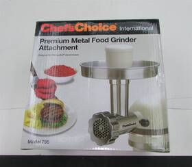 M795 Chefs Choice Premium Stainless Steel Food Grinder Silver 3 Piece Set