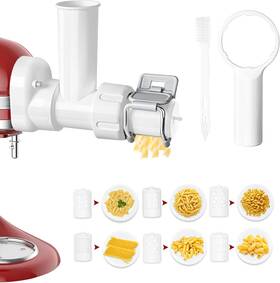 Kapm-6-1 Chuyouhome 6 In 1 Gourmet Pasta Attachment For Kitchenaid Stand Mixer Extruder White