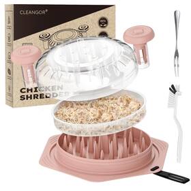 B0f1d3p5dm Cleangor Chicken Shredder Tool Twist Large Bpa Free Meat Ergonomic Grip Pink