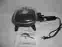 Co-85757 Chef S Own Mini Non Stick Black 7 Electric Skillet Fry Pan Clear Glass Lid Locking Handle