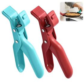 Cobpom Grippers-001 Hot Plate Gripper Multi-purpose Anti-scald Bowl Holder Normal Red And Green