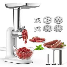 Cofun 445035783710 Meat Grinders For Home Use With 3 Types Of Sausage Stuffer Tubes 4 Grinding Pla