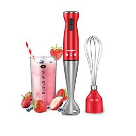 Comfeefoot Immersion Hand Blender Brushed Stainless Steel Multipurpose Stick