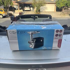 Cookinex Mg-205 Electric Meat Grinder 300w Reverse 3-settings Plates Stuffer Tray
