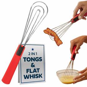 Sv1740 Cooks Innovations Tongs For Cooking Multipurpose 6-in-1 Kitchen Utensils Whisks 6x18 Red