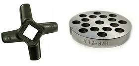 Cozzini Cutlery Imports 304624215070 #12 38 Inch Reversible Meat Grinder Plate - #12-38 With Knife
