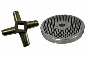 Coz3218wkfba Cozzini Cutlery Imports #32 1/8 Inch Reversible Meat Grinder Plate - #32-1/8 With Knife