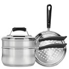 Cw2011r Range Kleen Basics Double Boiler And Steamer Set 0070775184090