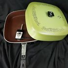D3pb3 Ge Retro Green Electric Skillet Non Stick Immersible Vented Neral