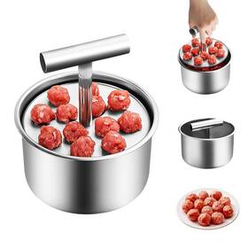Rwzzq000 Dayinkes Stainless Steel Meatball Maker 12 Balls Manual Push-press Meat Balle