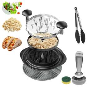 Dkitchen 198168380550 Chicken Shredder Visible Tool Twist 5 Pcs Meat Pulled Pork And Grinder