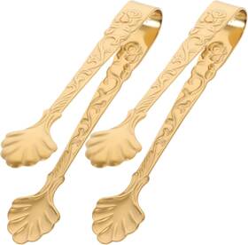 Ij716bcj525108orkd0iy Doitool 2pcs Mini Serving Tongs 3.5inch Rose Stainless Steel Sugar Cube Gold Coffee