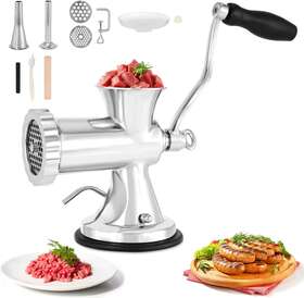 Dyna-living 689854454575 Manual Meat Grinder Stainless Steel Hand Crank Sausage