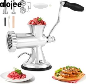 Dyna-living 744110999730 Manual Meat Grinder Stainless Steel Hand Crank Sausage