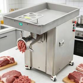 Effluvialtech 210166 220v 3-phase Commercial Mincer Meat Grinder Stainless Steel 8mm Pore Size