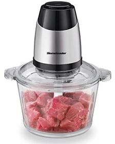 Electric Food Chopper 8-cup Processor By Homeleader 2l Glass Bowl