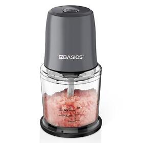 Eb5002-s Electric Food Processor Mini Chopper Grinder For Kitchen 2-cup Capacity Silver