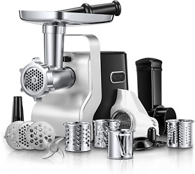 2500w Electric Meat Grinder Heavy Duty 5 In 1 Max Powerful Food Saus