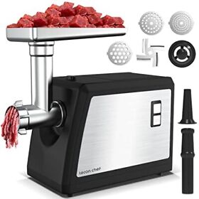 Electric Meat Grinder Lecon Chef 3-in-1 Sausage Stuffer And Grinder 2000w Max