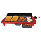 Elite Gourmet Electric Indoor Griddle Red 717056123262