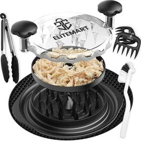 Elitemart 198715436136 Chicken Shredder Tool Twist With 3 Layers Pair Of Meat Claws Cleaning Brush