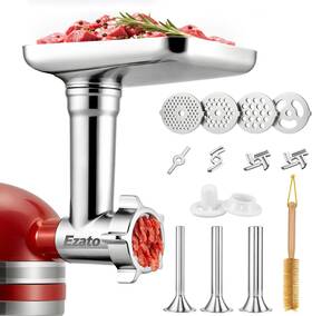Ezato 313032466462 Meat Grinder Attachments For Kitchenaid Sausage Stuffer Compatible With Kitche
