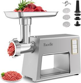Facelle Mg3708 Electric Meat Grinder With Powerful Motor 2000w Max 300w Rated