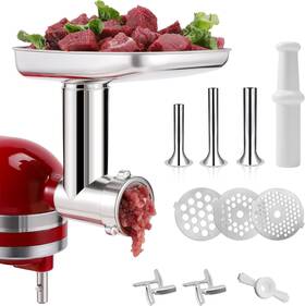 F82207a Favorkit Stainless Steel Food Grinder Attachment For Kitchenaid Mixers Dishwasher