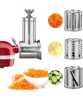 L82201 Favorkit Stainless Steel Slicer Shredder Attachment For Kitchenaid Mixers