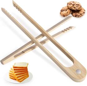 Mbjz001 Fcstyodo Bamboo Toaster Tongs And Toast For Cooking - 8.6 Inch Magnetic Color