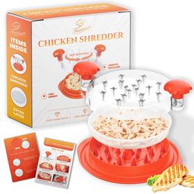 Feastmate 199284950597 Orange Chicken Shredder Tool Twist Large 10 Inch Meat Extra Plate Shr