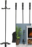 Fire4-blk Mind Reader Piece Stand Alone Fire Place Set 887530019432