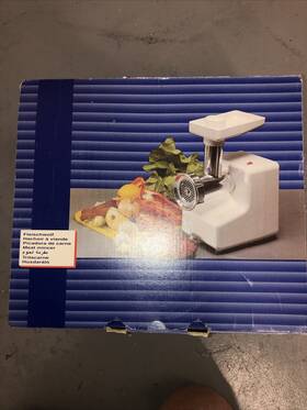 86.4234 Fleischwolf Heavy Duty Meat Grinder White Stainless Steel Model