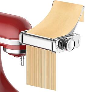 F2406 Focollk 3-in-1 Pasta Attachment For Kitchenaid Stand Mixer - Stainless Steel Silver