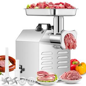 Fohere 762765694473 Commercial Meat Grinder Stainless Steel Machine 14 Lbs Per M Inch