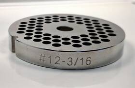 Food Service Knives 689229378307 #12 Meat Grinder Plate 3/16 Inch